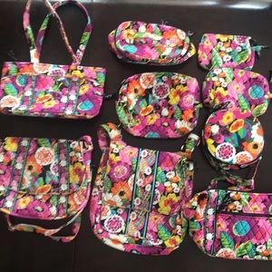 Vera Bradley Va Va Bloom bag bundle NWOT or EUC